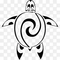 海龟马克逊纹身波利尼西亚-海龟