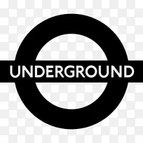 伦敦地下快速过境码头轻轨标志-伦敦