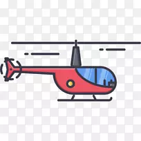 直升机旋翼飞机计算机图标剪辑艺术直升机