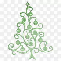 圣诞树圣诞装饰品琳恩设计图案-圣诞树
