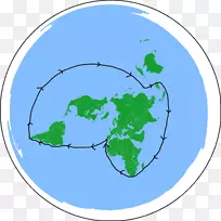 平地球社会环行球形地球