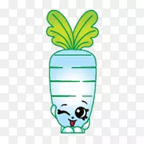 胡萝卜Shopkins蔬菜汁香肠