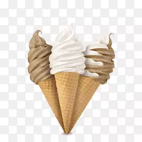 冰淇淋锥奶昔巧克力冰淇淋汉堡王冰淇淋