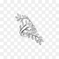 结婚戒指银立方氧化锆珠宝戒指