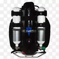 潜水潜水员潜水呼吸器潜水设备侧面潜水