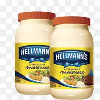 酱汁h.j.海因茨公司Hellmann‘s和最好的食物蛋黄酱番茄酱