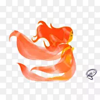 火焰公主画吸血鬼皇后玛塞琳，芬恩，人类火焰