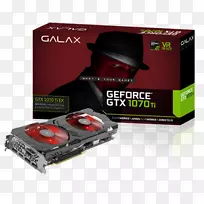 显卡和视频适配器NVIDIA GeForce GTX 1070 ti GDDR 5 SDRAM银河技术英伟达精视GTX-GeForce 8系列