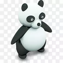 大熊猫电脑图标-熊