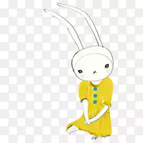 兔画插画剪贴画-兔子
