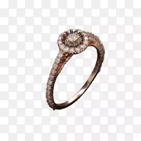 手镯体珠宝银制婚礼供应-棕色钻石