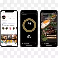 智能手机功能Instagram电脑图标酒店-智能手机