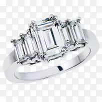 钻石切割订婚戒指