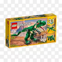 乐高31058创作者，强大的恐龙，三角龙，乐高，玩具