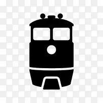 铁路运输列车快速轨道计算机图标.列车