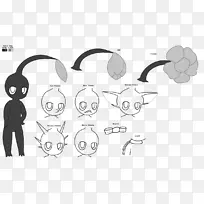 Pikmin 3系列艺术彩色剪贴画-宫本茂(Shigeru Miyamoto)