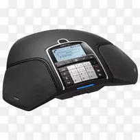 konftel 300 wx无线可扩展会议电话-无基站，黑色电话konftel 300 wx dect基站，如果购买300 wx移动电话