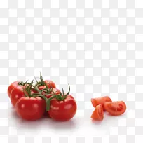 李子番茄灌木丛辣椒素食料理-番茄