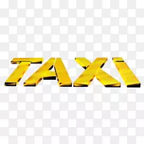 出租车材料金属-黄色驾驶室