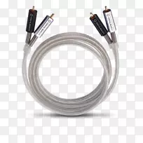 RCA连接器电缆卡沃音频扬声器电线