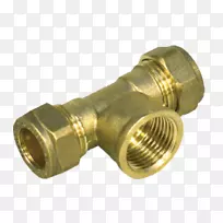 黄铜管道和管道配件压缩附件.黄铜