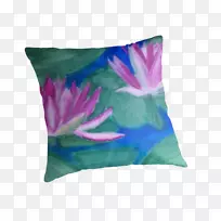 投掷枕头垫紫色染料枕头
