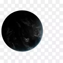 球体黑色m-绿行星