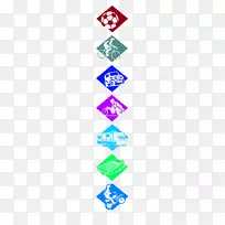 激烈的线条点角剪贴画-梦想天空
