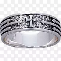 结婚戒指银首饰白金戒指