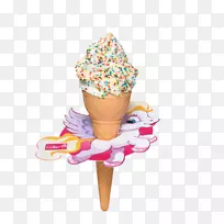 圣代冰淇淋咖啡厅法式炸薯条奶昔彩虹冰淇淋