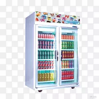 冰箱食品饮料冷冻机门-冰箱