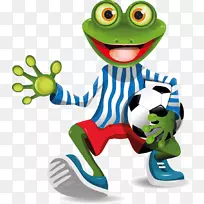 青蛙足球运动员-青蛙