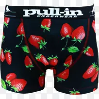 草莓内裤短裤泳衣-草莓