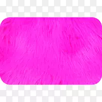 假毛皮，纺织品水貂-热粉色
