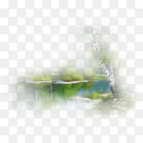 水彩画水资源桌面壁纸电脑特写电脑