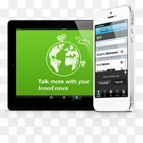 Smartphone功能电话rebtel移动电话通过ip进行语音通话