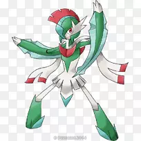 Pokémon x和y gardeva风扇艺术拉力赛-扇子