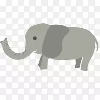 印度象非洲象动物设计