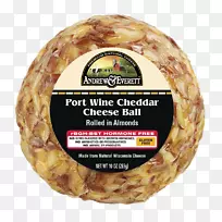 港口葡萄酒奶酪奶油奶酪泡芙切达奶酪-奶酪
