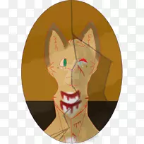 胡须猫视觉艺术剪贴画-猫
