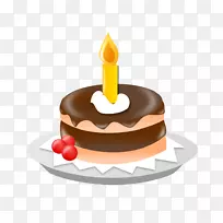 生日蛋糕糖霜剪贴画-生日