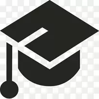 方形学术帽计算机软件内容管理系统剪贴画教育标志