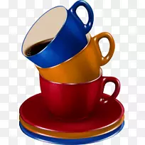 阿拉伯咖啡拿铁咖啡杯咖啡厅-咖啡