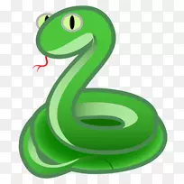 蛇形表情符号爬行动物-表情符号