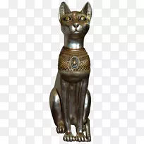 埃及毛古埃及塑像剪贴画-埃及猫