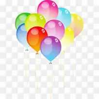 玩具气球生日边框剪贴画-مباركعليكمالشهر