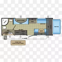 Jayco公司平面图敞篷车-敞篷冰箱