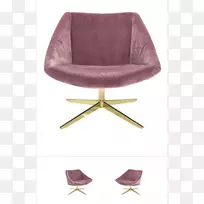 翼椅家具沙发天鹅绒花式椅子