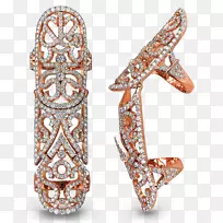 耳环珠宝贵金属订婚戒指