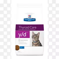 猫食狗处方饮食y/d甲状腺保健猫罐头食物希尔宠物营养-猫
